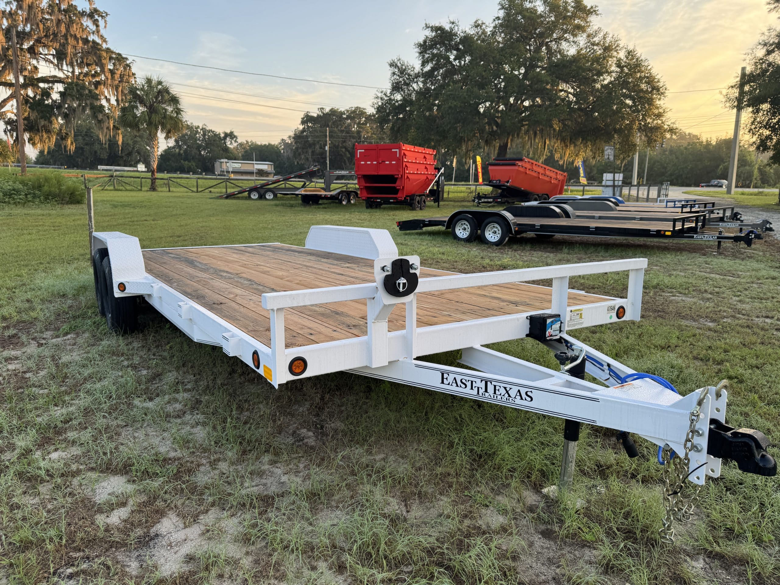 2026 East Texas 83″ x 20′ 7K Car Hauler White #4TE047646