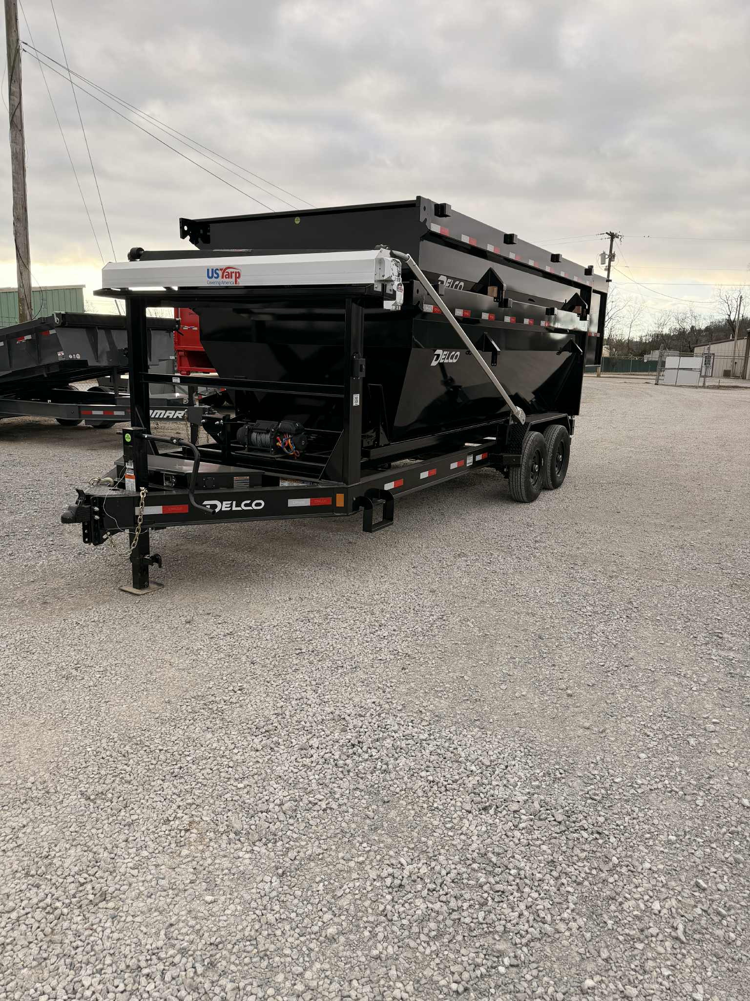 2026 Delco 60″ x 16′ 14 CU Yds Roll Off Bin Black DE43935