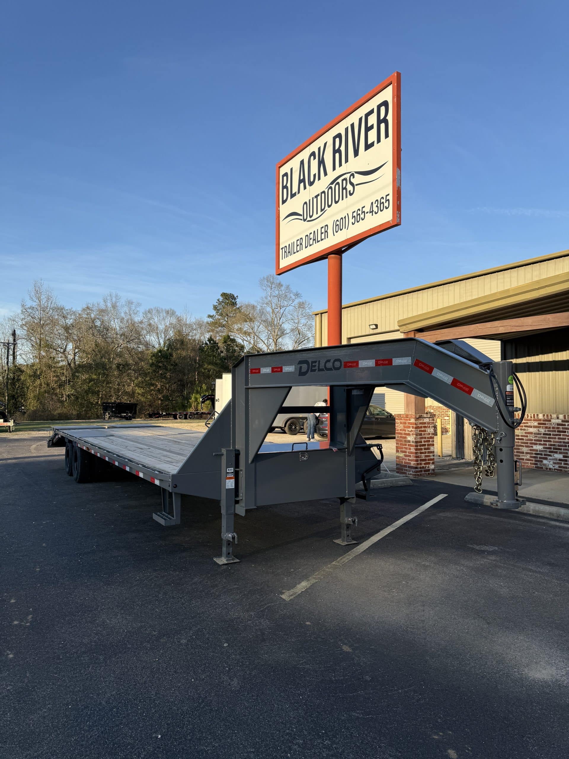 2026 Delco 102″x32′ Tandem Daul 20K Deck Over Gray #1T6042054