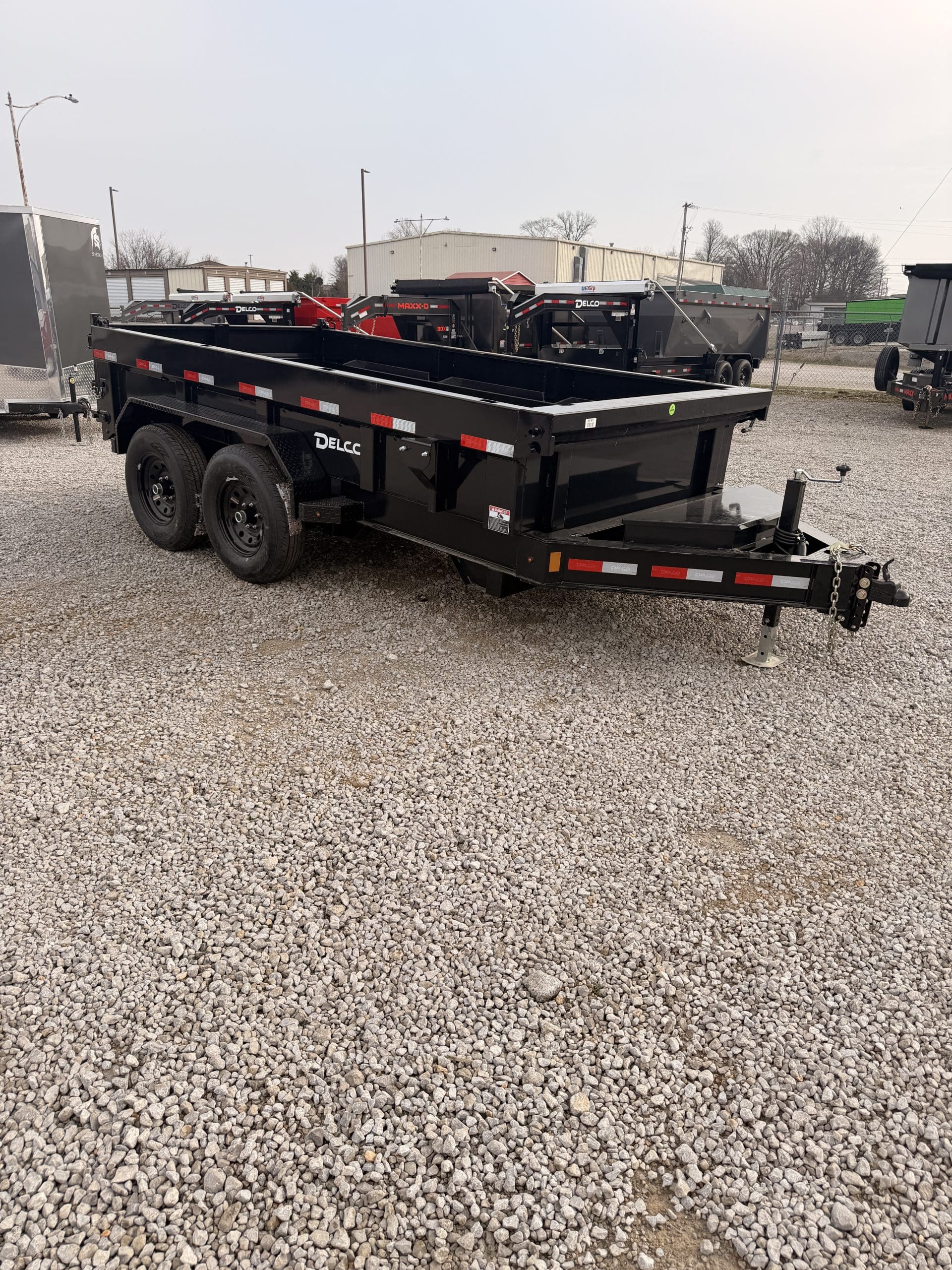 2026 Delco  83″x12′ 12K TA Dump Black #4T6041811