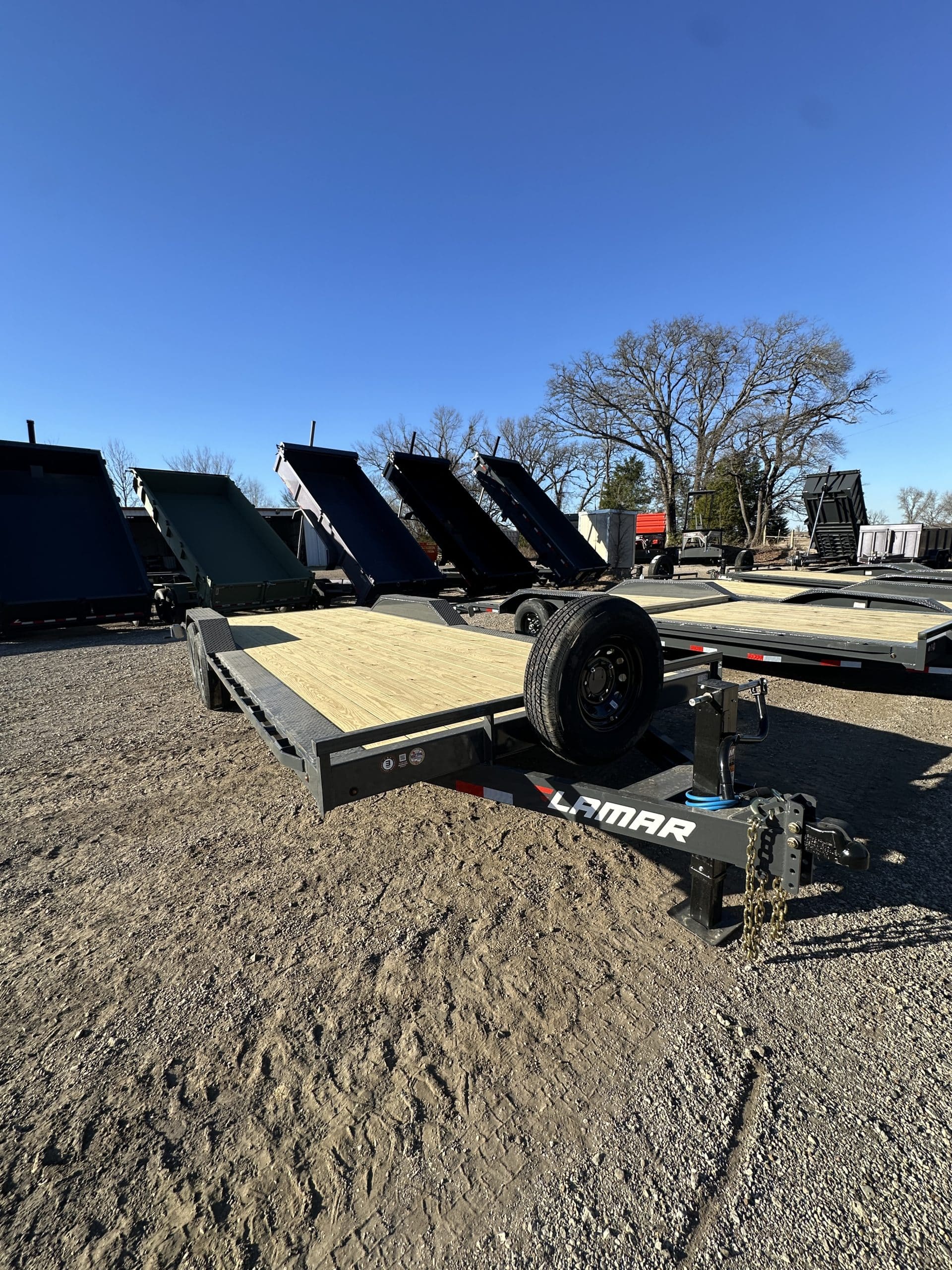 2026 Lamar 102 x 22 14K BP Equipment Hauler Gray #7TP151205
