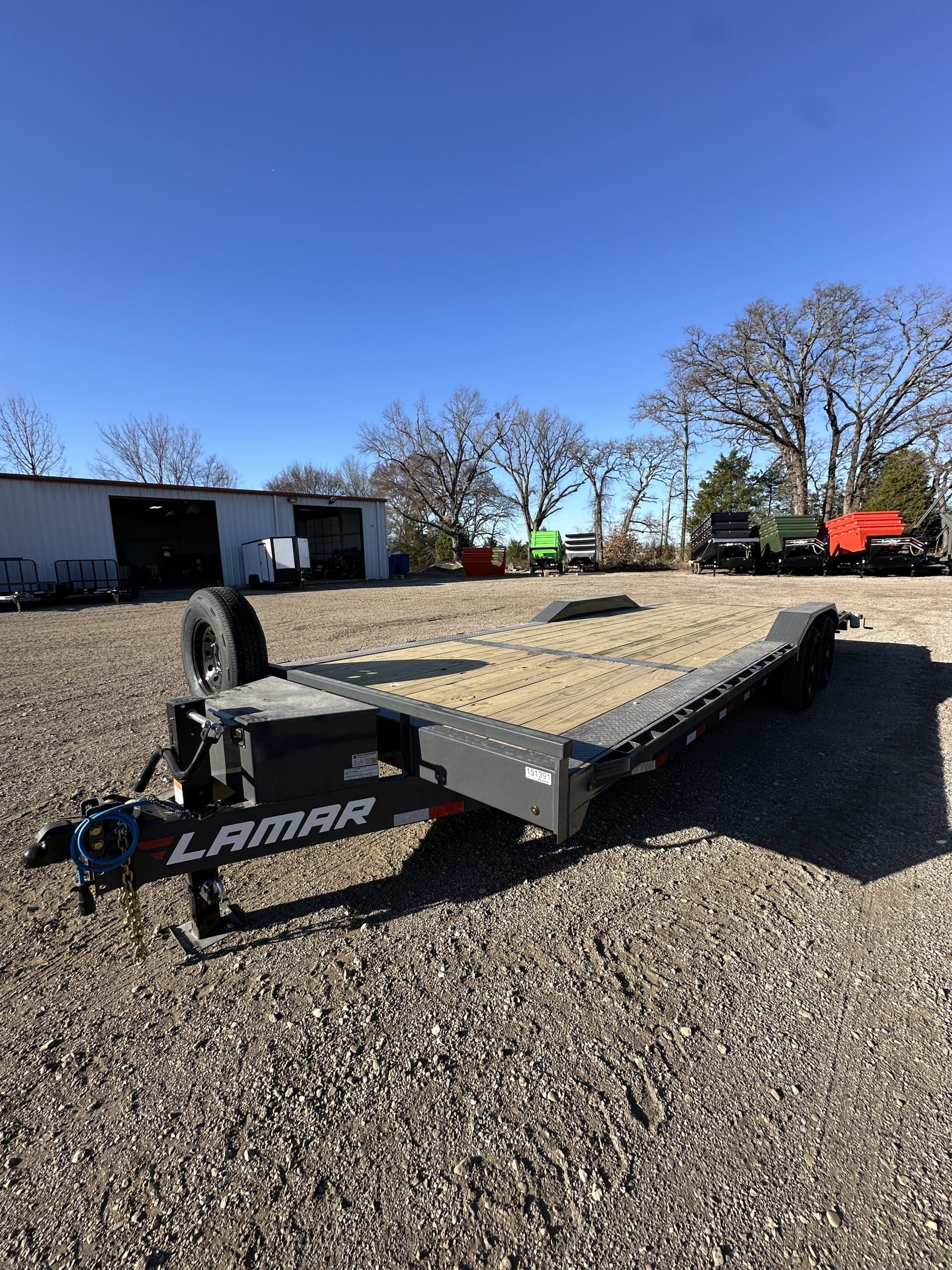 2026 Lamar 102 x 24 14K BP Equipment Hauler Gray #5TP151393