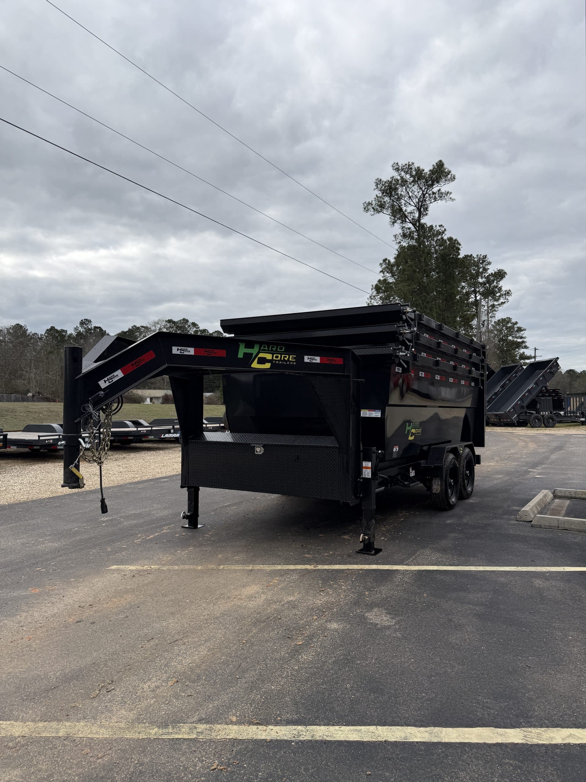 2026 HardCore GN Roll Off Trailer 7 x 14 TA 14k Black SN/028745