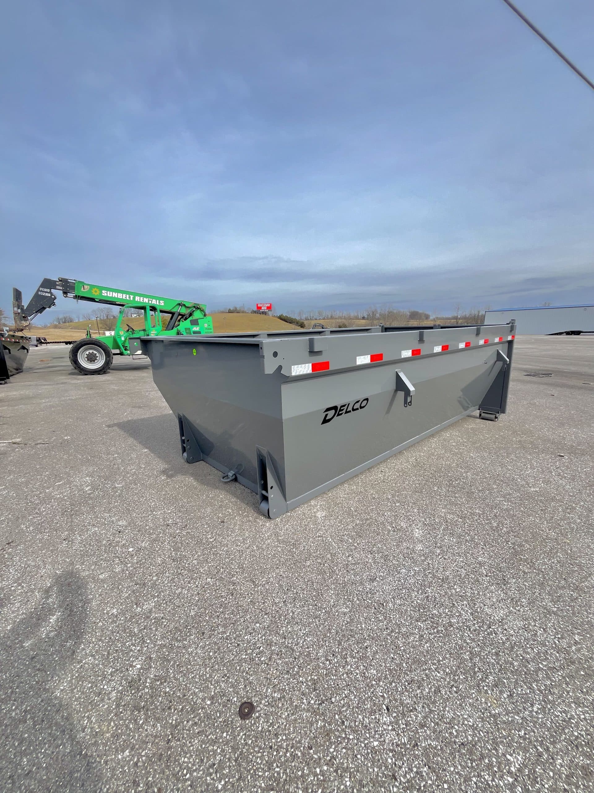 2026 Delco 60″x14′ 12 CU YD Roll Off Bin Gray #DE43840