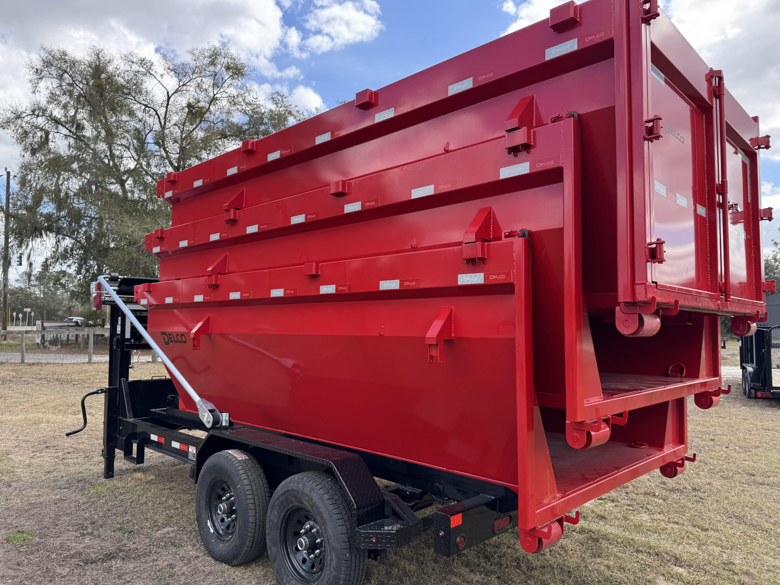 2026 DELCO ROLL OFF BIN 60X14X4 Red DE43995