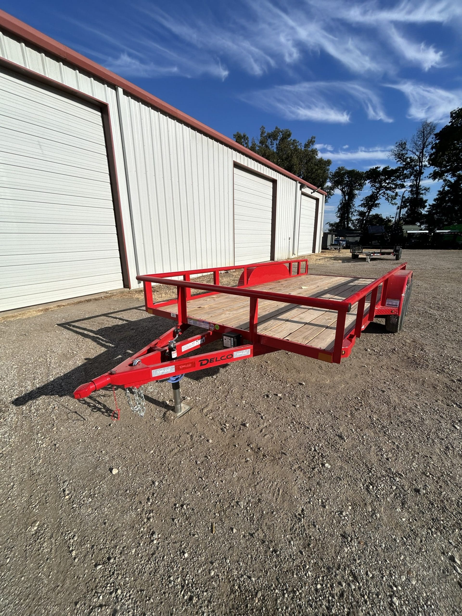2026 DELCO UTILITY TRAILER 6.92 x 16-RED-2T6041395