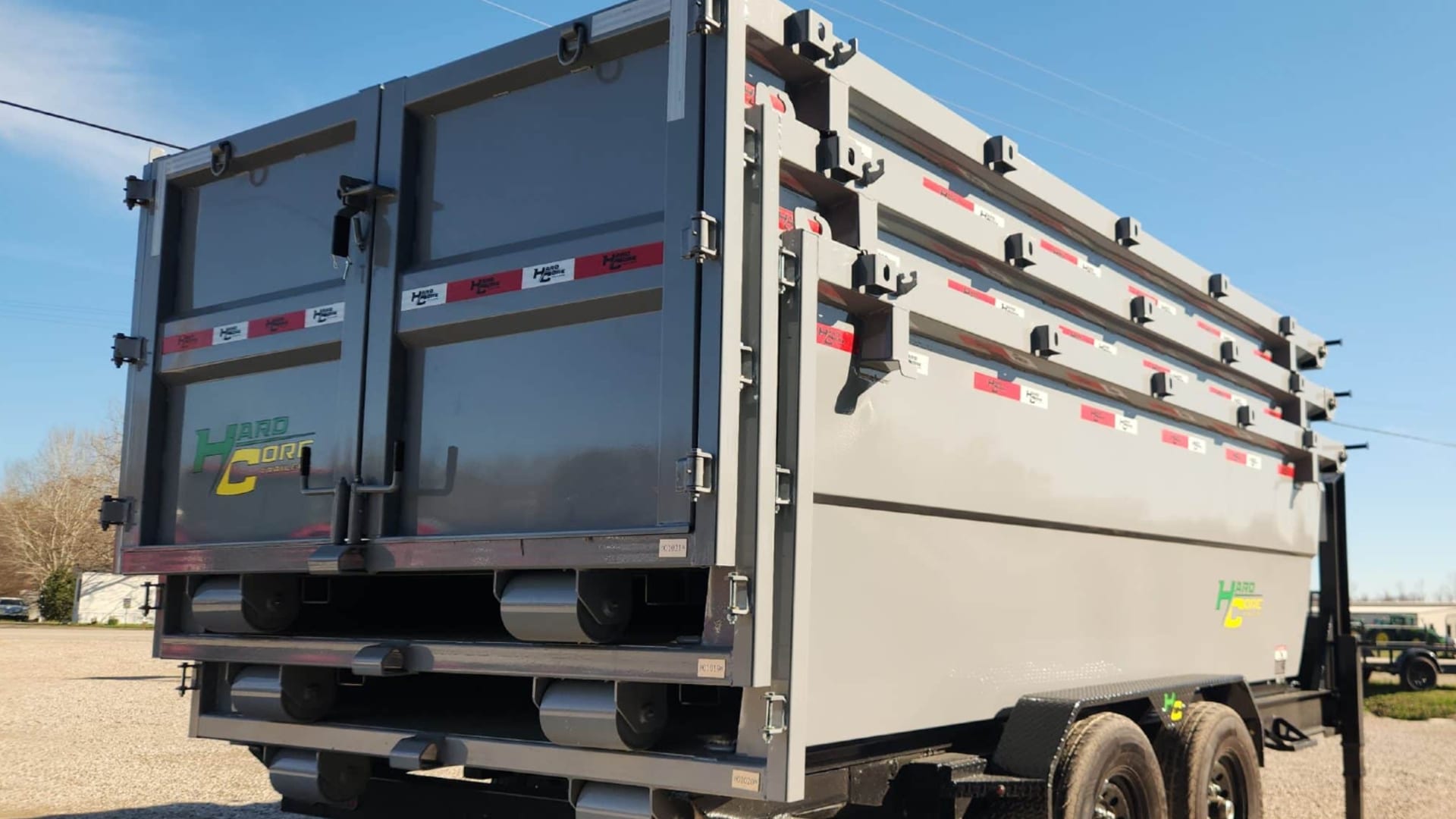 2026 HardCore 83×14′ Roll-Off Bin- 1020-Gray