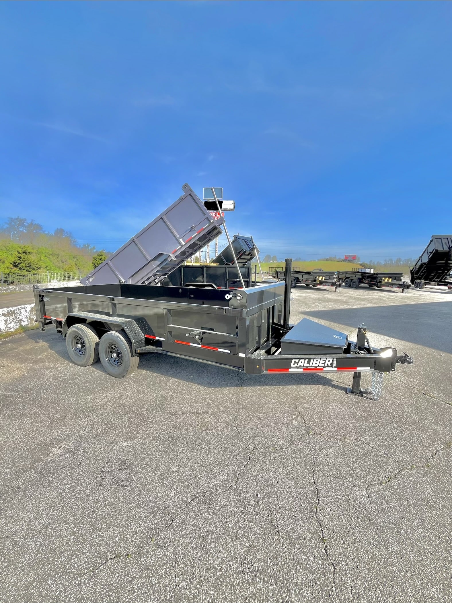 2026 Caliber 83″x16′ Low Side 14K Dump Black #0T1088206