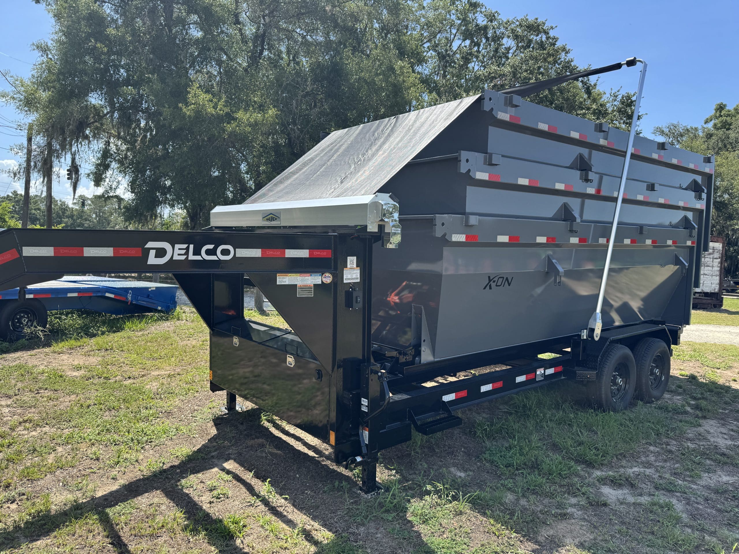 2026 Delco 60″ x 16′ 14 CU YD Roll Off Bin Gray #805407