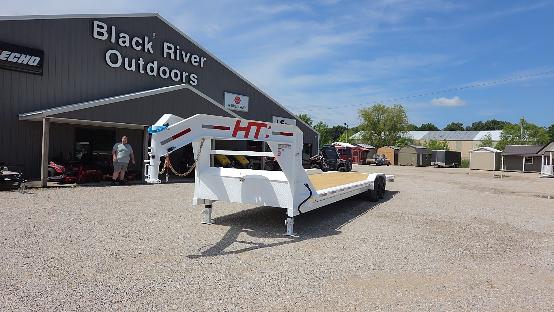 2026 HT Trailers 102″ x 32′ 16K Low boy White 2TH003586