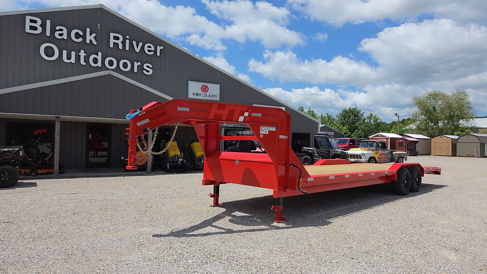 2026 HT Trailers 102″ x 28′ 14K Low Boy Red #2TH003587