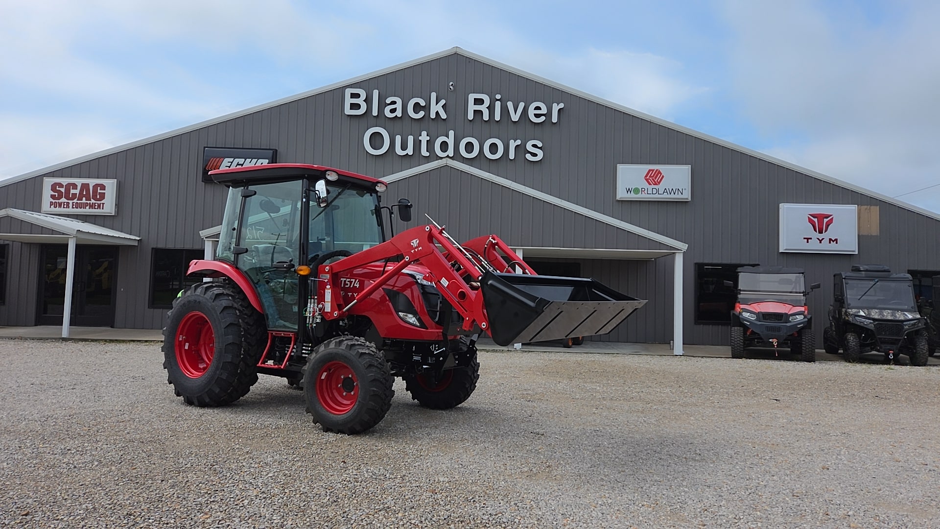 2026 TYM T574HC tractor with TX57 loader Red #S57SH01287 and TX57V09420