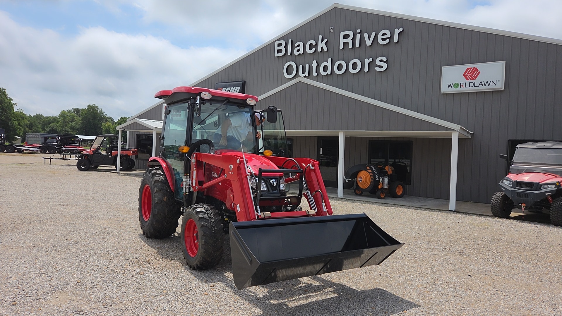 2026 TYM T474HC tractor with TX47 loader #S47SH00329 and TX47V09463
